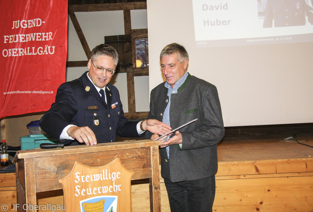 David Huber, Feuerwehr Oberstdorf