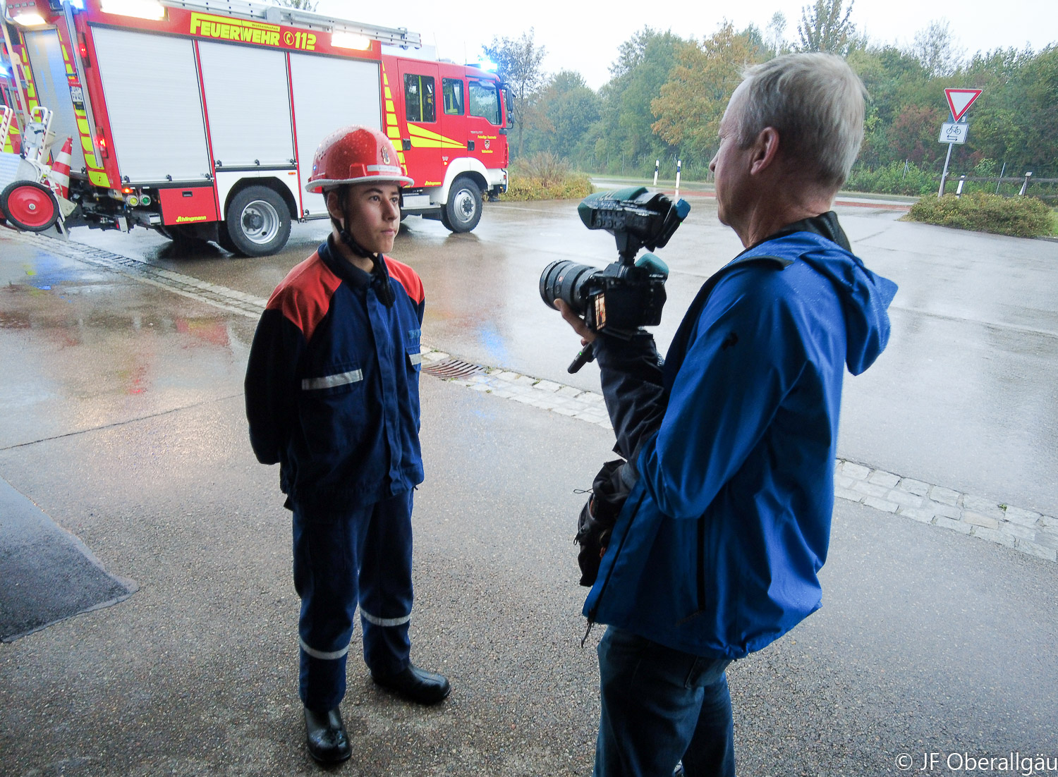 Interview für das Fernsehen